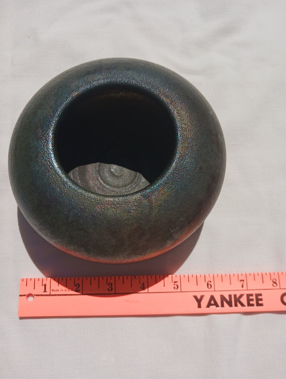 Raku Bowl Fired At Wesleyan Potters